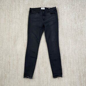 Frame Le High Skinny Gray Jeans in Quinn 28